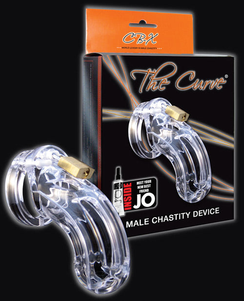 The Curve Chastity Cage & Lock Kit