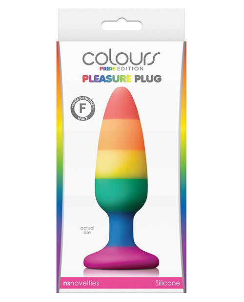 Colours Pride Pleasure Plugs - Three Sizes