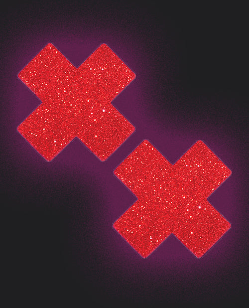 Neva Nude Red Glitter X Pasties