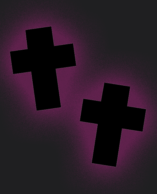 Neva Nude Wet Vinyl Crucifix Pasties