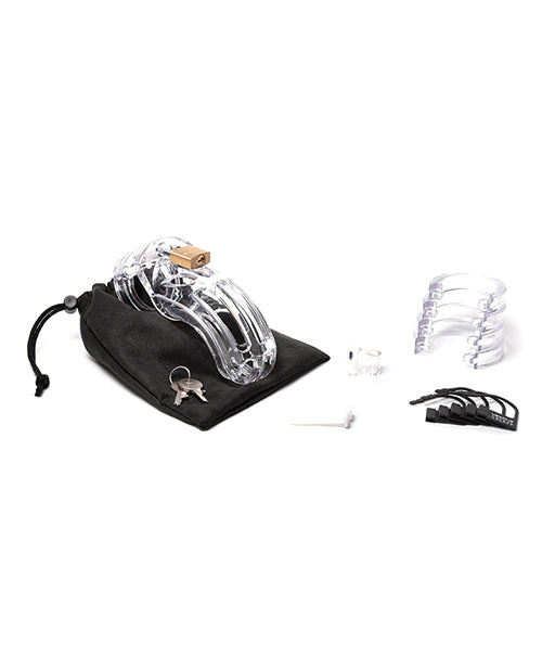 The Curve Chastity Cage & Lock Kit