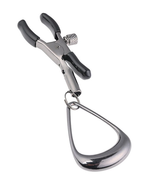 Sportsheets Velvet Noir Tuggable Nipple Clamps on a white background