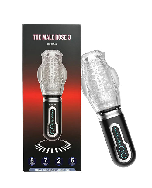 The Male Rose 3 Thrusting, Rotating & Vibrating Masturbator