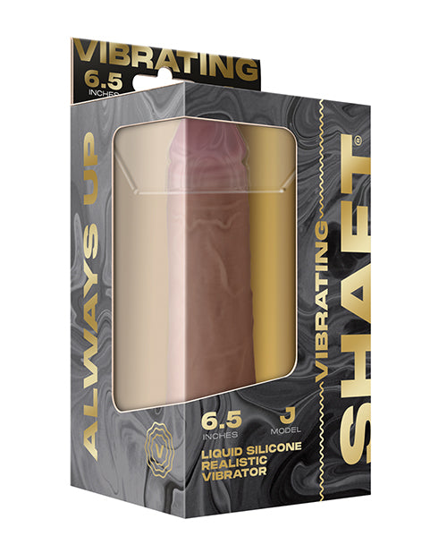 Shaft Liquid Silicone 6.5" Vibrating Dildo