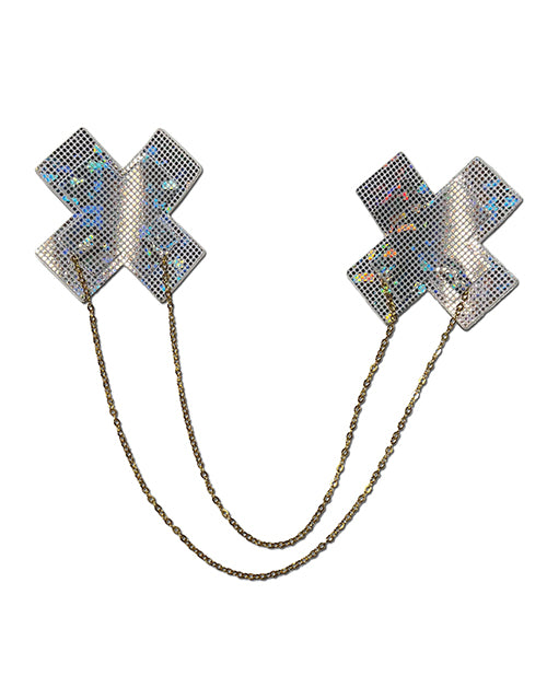 Pastease Chains Disco Cross Pasties