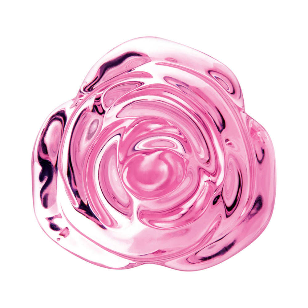 b-Vibe Pink Roses Glass Butt Plug Training Set