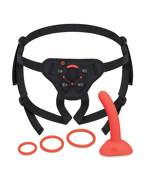 b-vibe Beginner Strap-On Harness Set - With 5" Dildo
