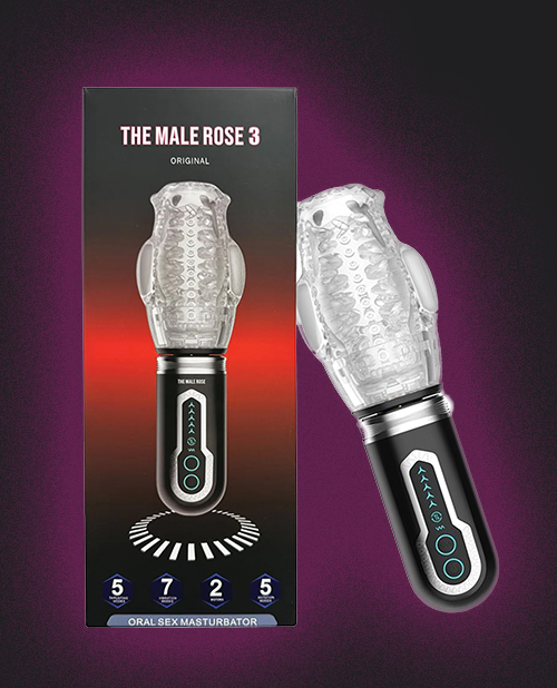 The Male Rose 3 Thrusting, Rotating & Vibrating Masturbator