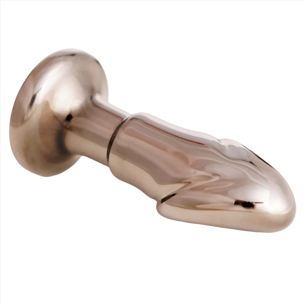 Cristal Black Opal Vibrating Glass Butt Plug