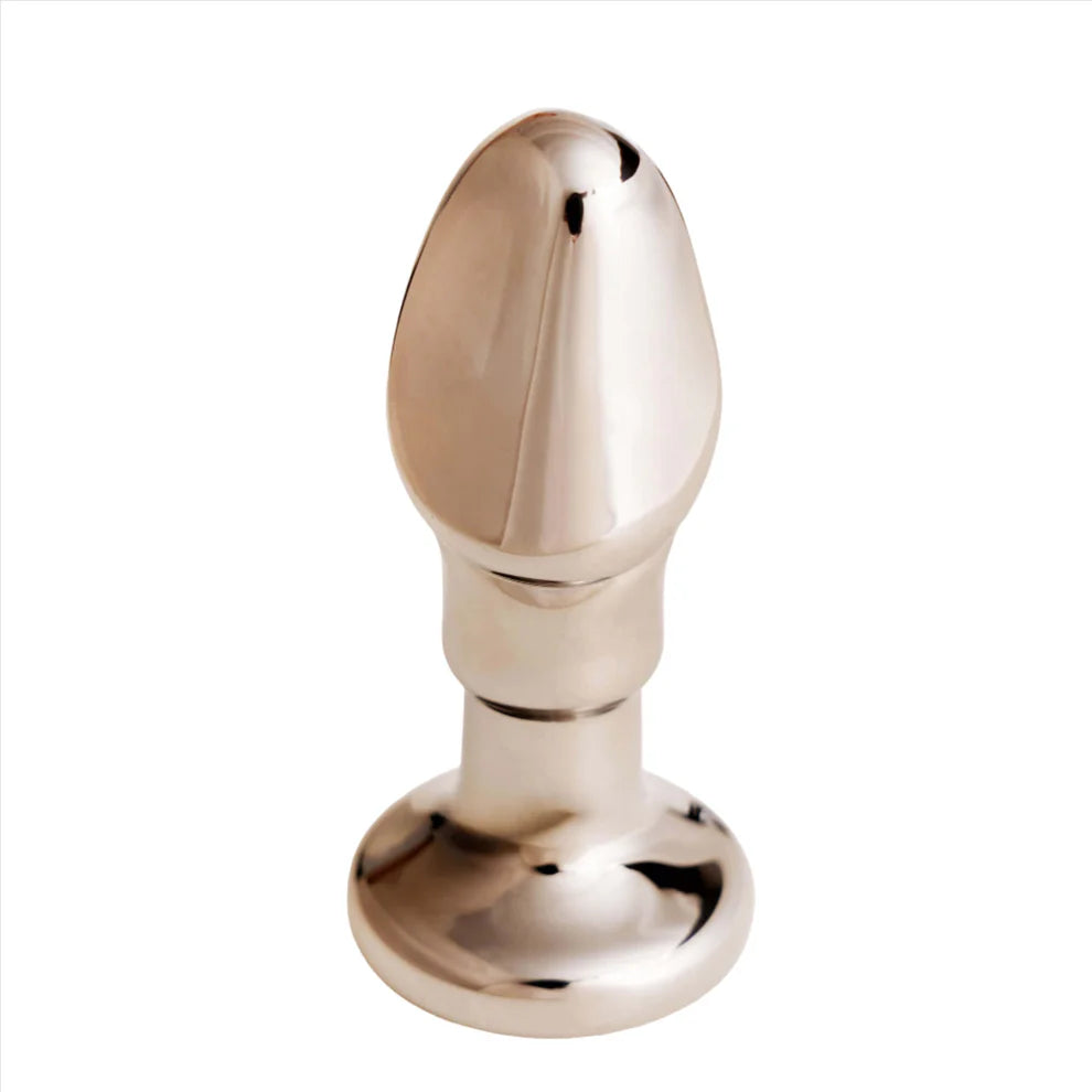 Cristal Black Opal Vibrating Glass Butt Plug