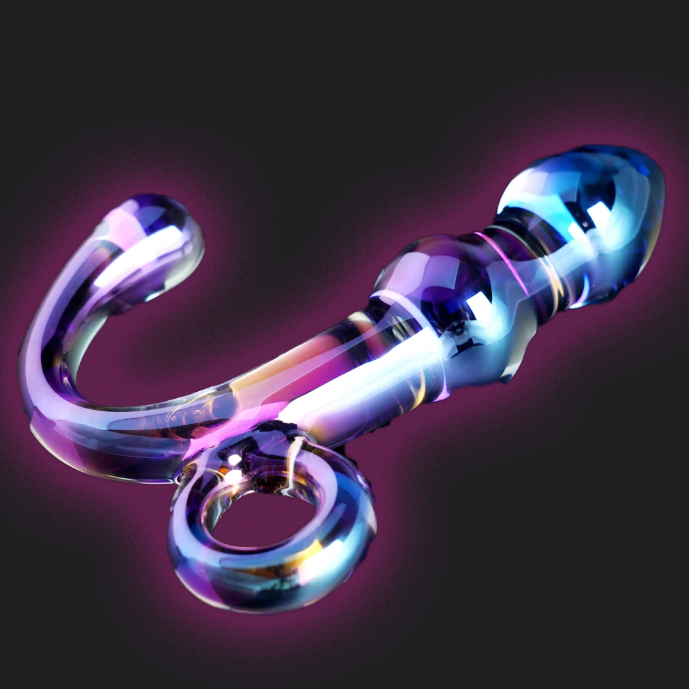 Cristal Orchid Pulse Glass Dildo