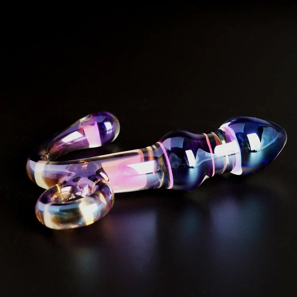 Cristal Orchid Pulse Glass Dildo