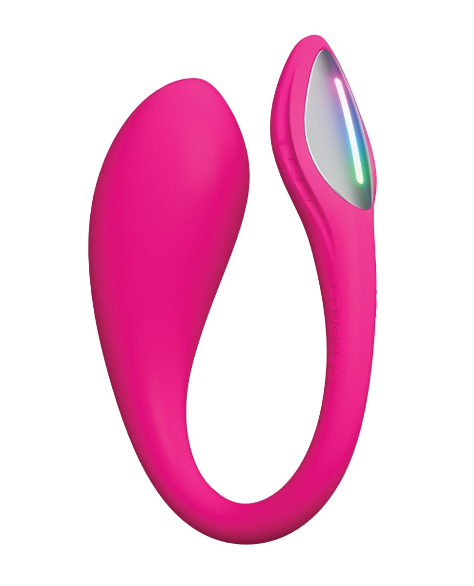 Pink Lovense Lush Mini Vibrator Bedroom Besties on a white background