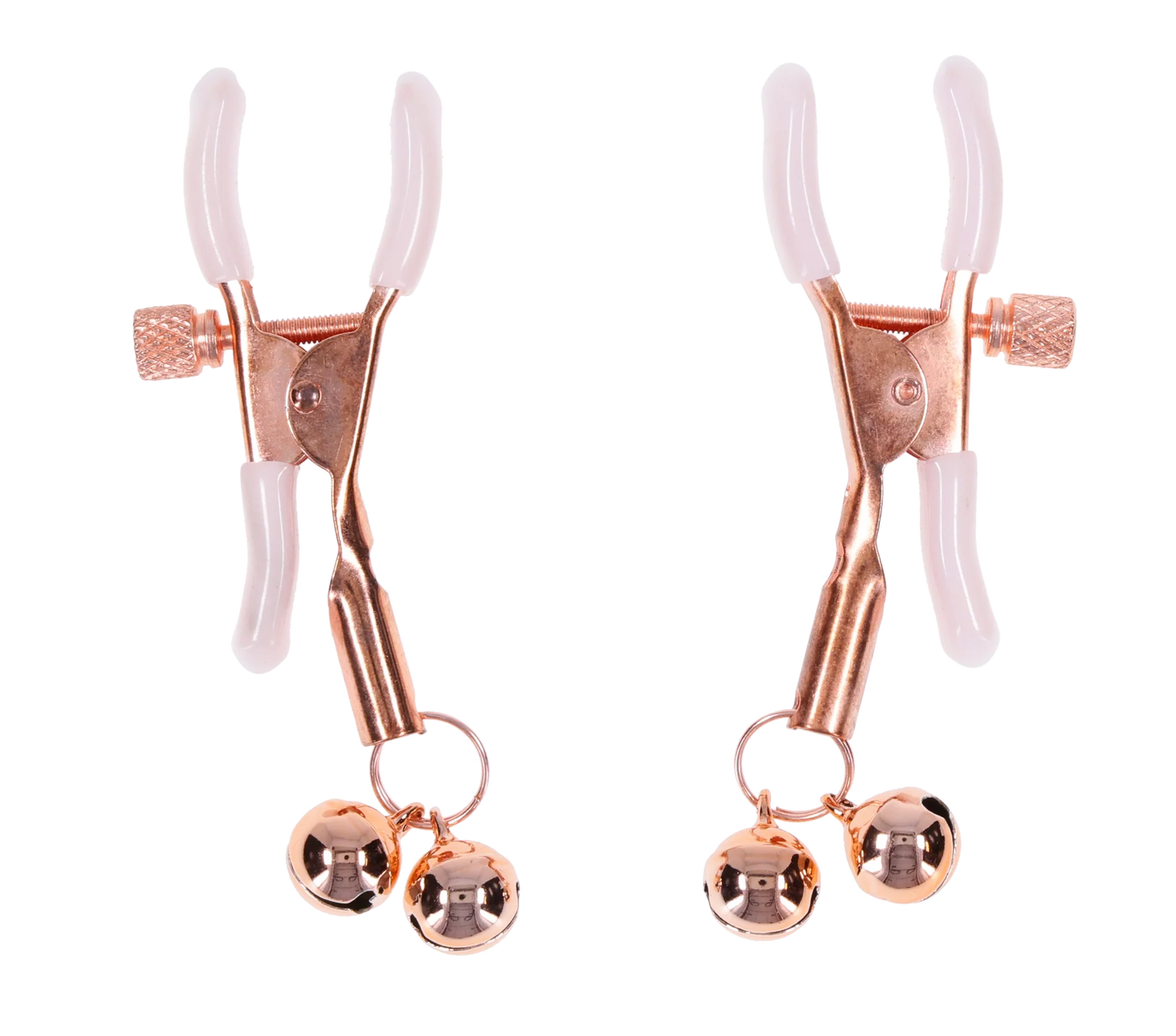 Peaches 'n CreaMe Bell Nipple Clamps Bedroom Besties close up