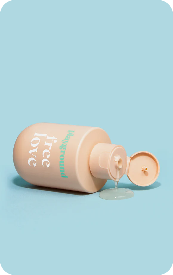 Playground Free Love Water Based Lubricant dripping