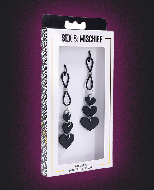 Sex & Mischief Heart Nipple Ties