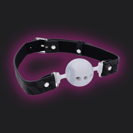 Sex & Mischief Lace Silicone Breathable Ball Gag bedroom besties