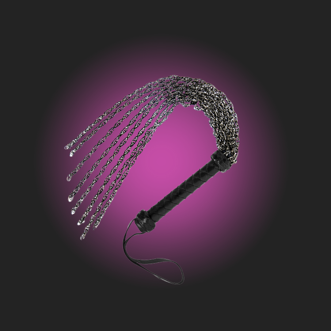 Master Series Gunmetal Chain Flogger