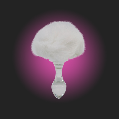 Crystal Delights Magnetic White Bunny Tail