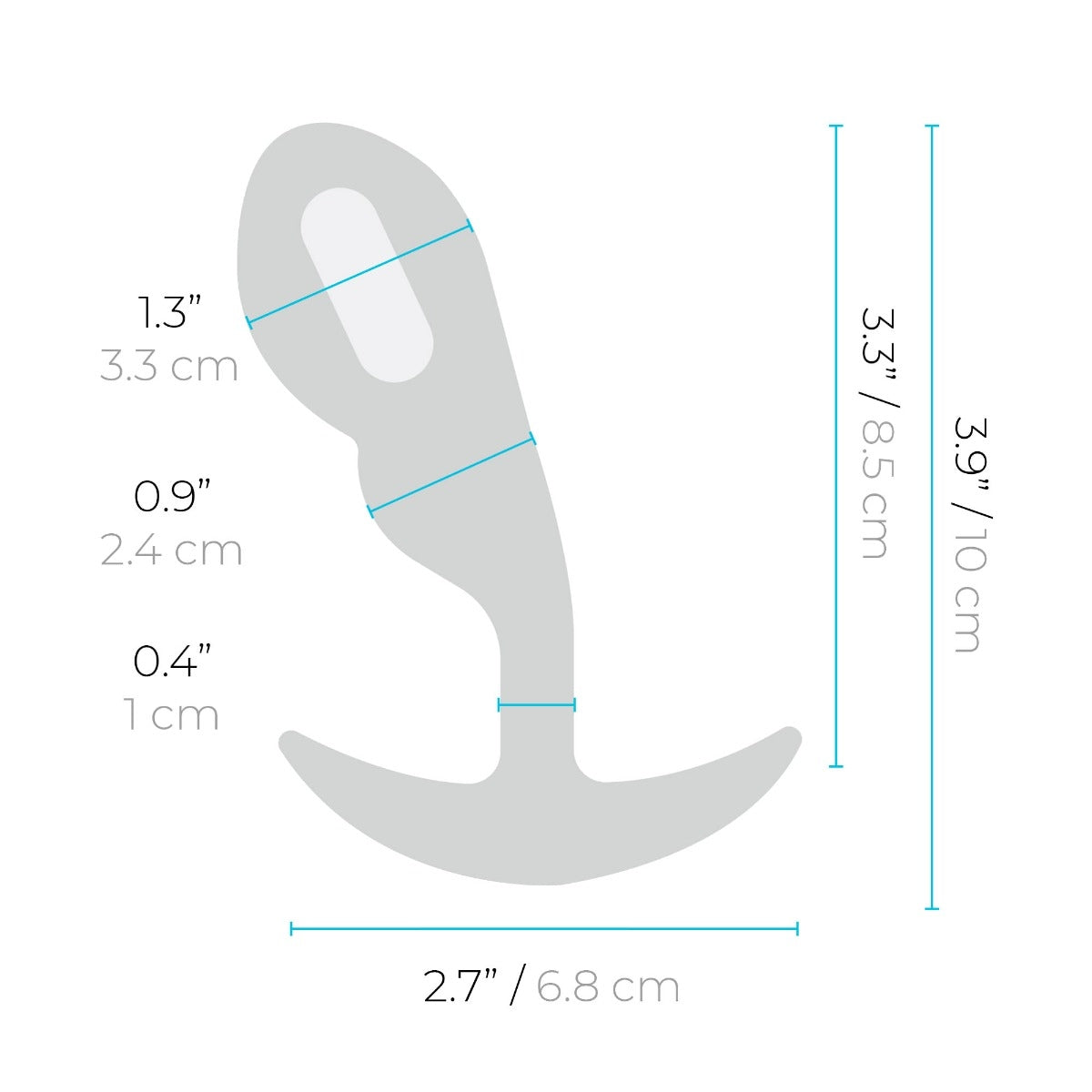 b-Vibe Remote Control P-Spot Snug Plug Small