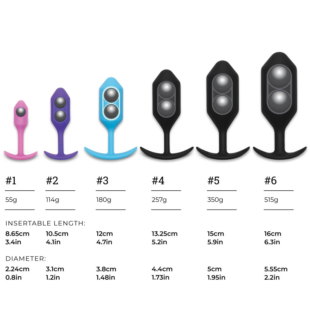 B-Vibe Weighted Snug Plugs