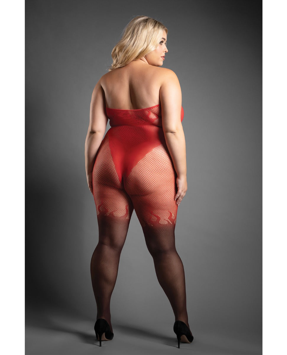 Sheer Eternal Flame Bodystocking