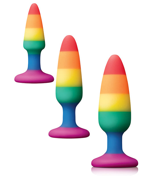 Colours Pride Pleasure Plugs - Three Sizes