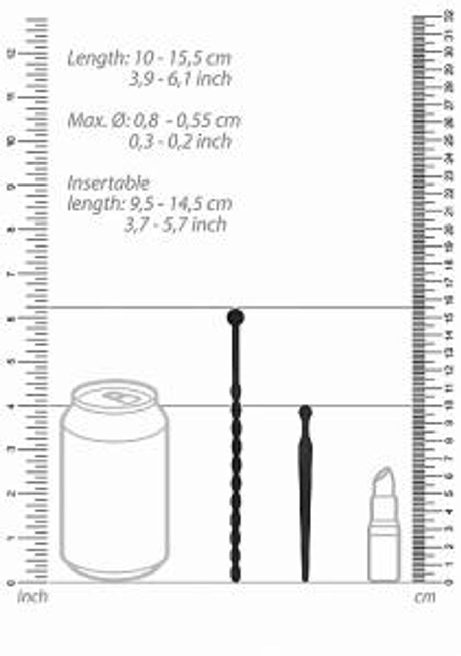 Shots Ouch Urethral Sounding Beginners Silicone Plug Set
