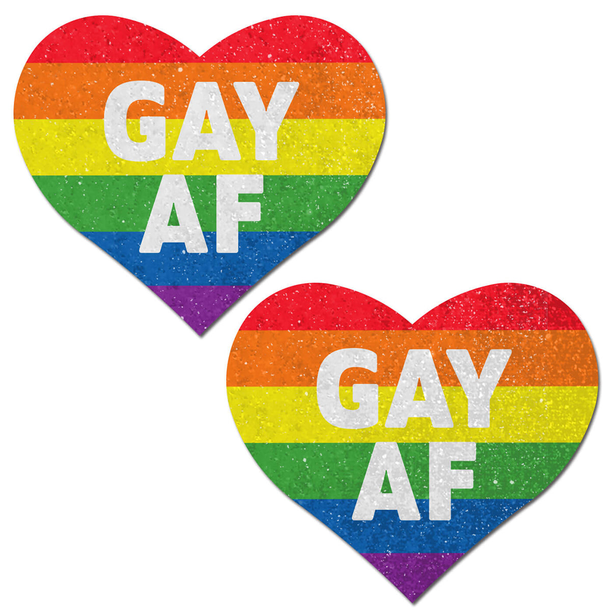 Pastease Gay AF Heart Pasties