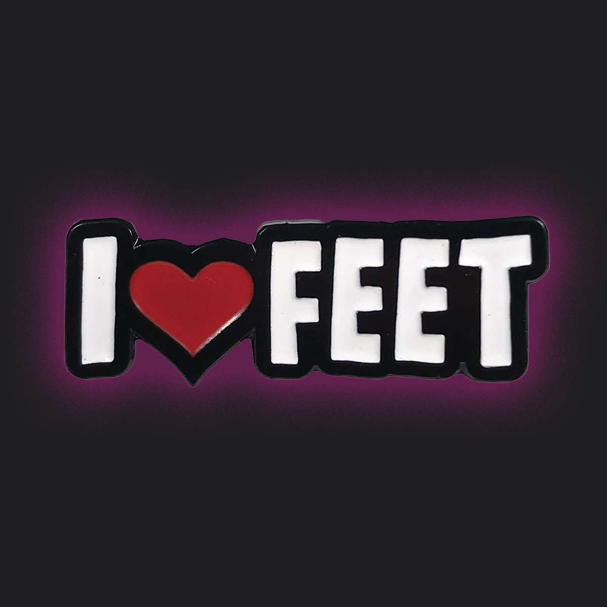 I Love Feet Pin