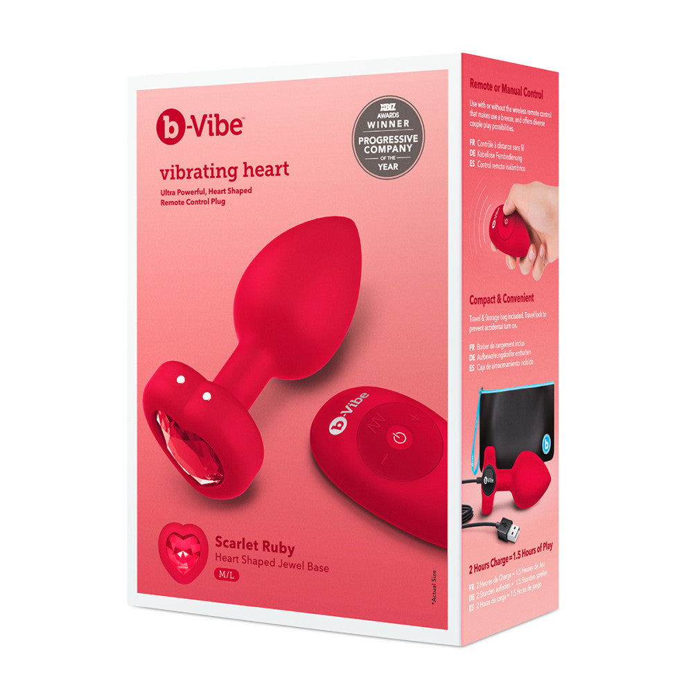 B-Vibe Vibrating Heart Plug