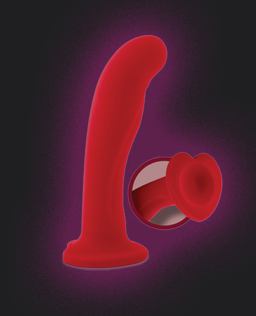 Blush Temptasia Jezebel Silicone Dildo heart base