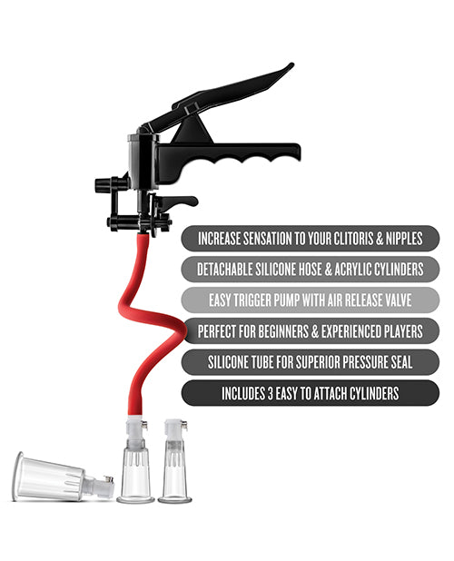 Blush Temptasia Clitoris & Nipple Pump System