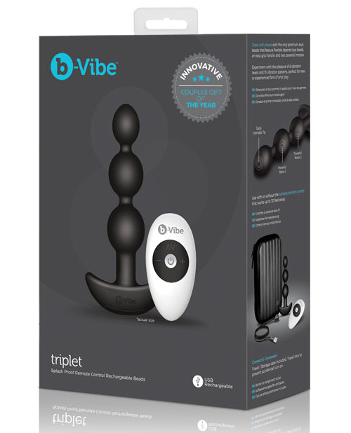 B-vibe Triplet Vibrating Anal Beads