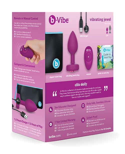 B-vibe Vibrating Jewel Plugs