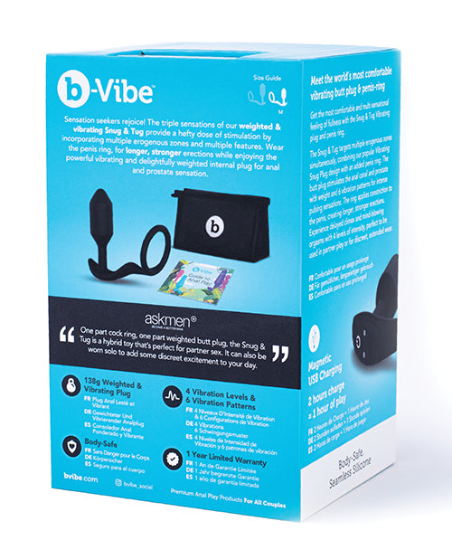 B-vibe Vibrating Snug & Tug Weighted Ring
