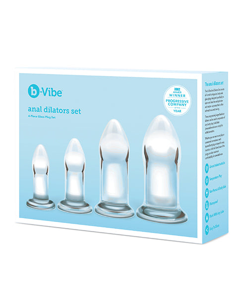 B-vibe Glass Anal Dilator Set