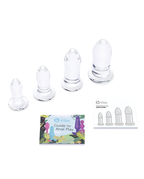B-vibe Glass Anal Dilator Set