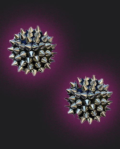 Neva Nude Spike Pleather Pasties