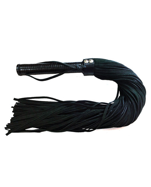Rouge Suede Flogger w/Leather Handle