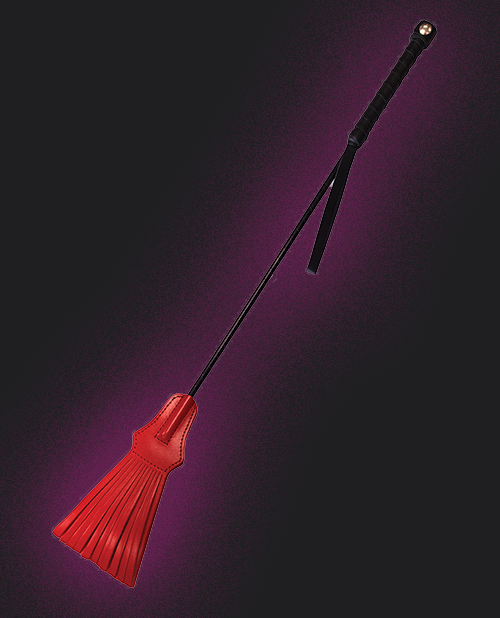 Rouge Tasseled Riding Crop