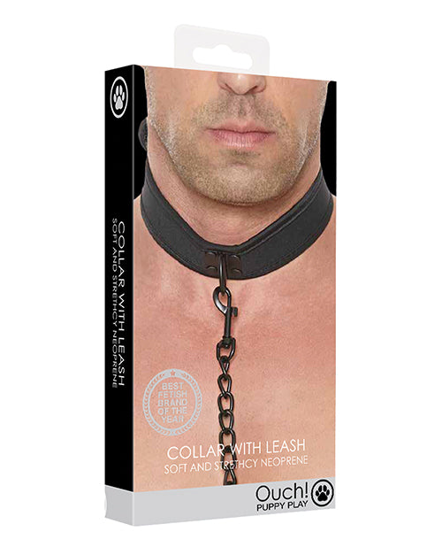 Shots Ouch Puppy Play Puppy Collar With leash