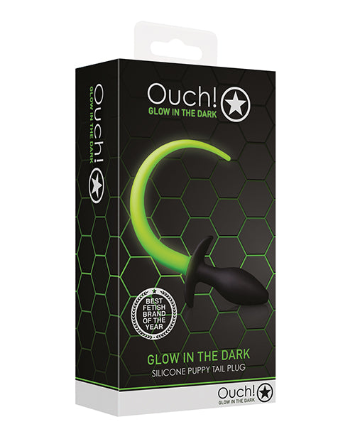 Shots Ouch Glow In The Dark Puppy Tail Plug