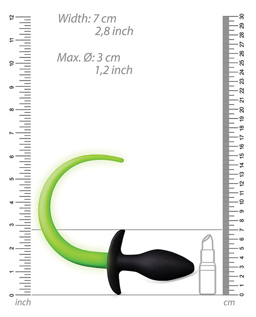Shots Ouch Glow In The Dark Puppy Tail Plug