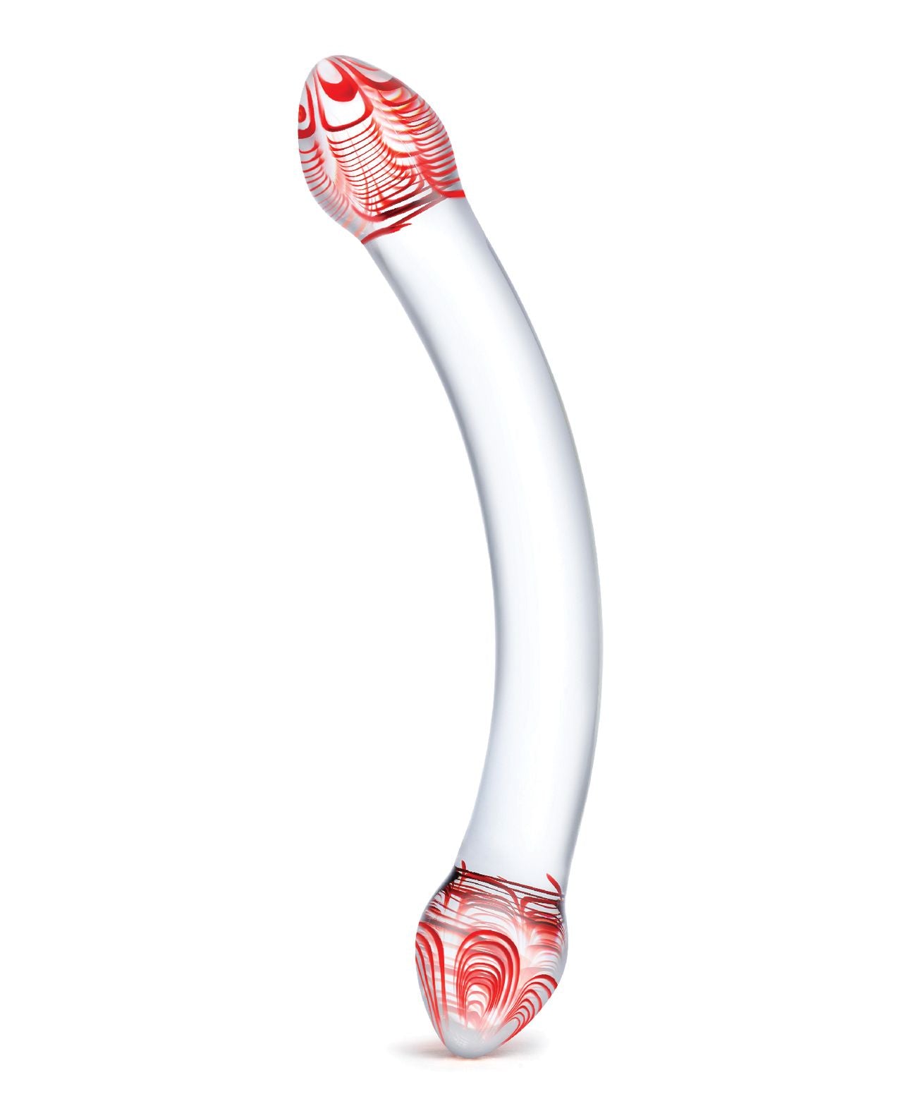 Glas Red Head Double-Sided Glass Dildo