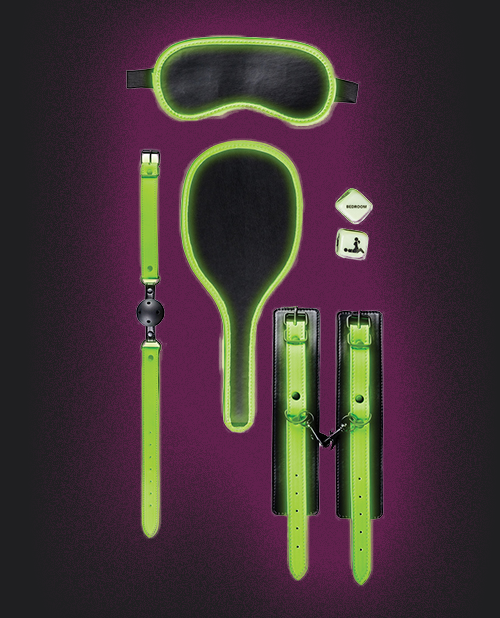 Shots Ouch Glow In The Dark Bondage Kit