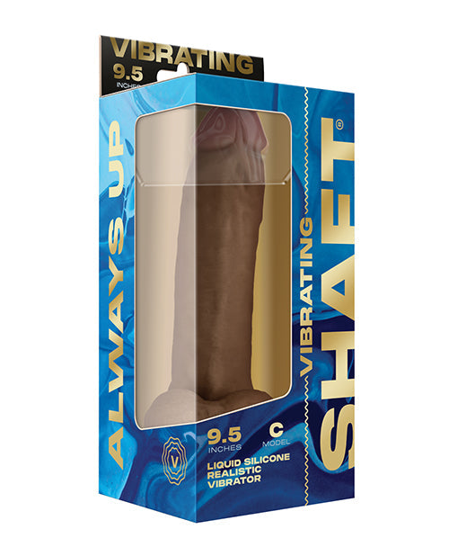 Shaft Liquid Silicone 9.5" Vibrating Dildo