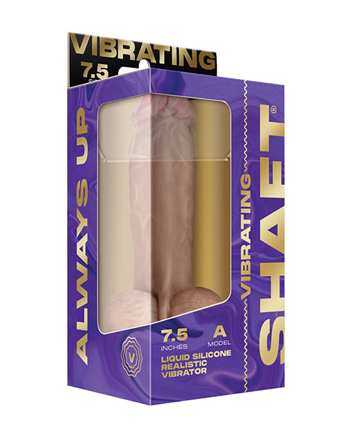 Shaft Liquid Silicone 7.5" Vibrating Dildo