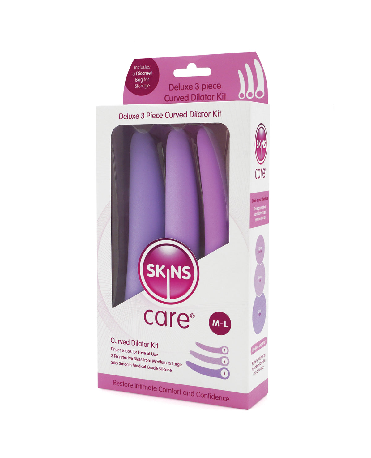 Skins Care Medium - Large Curved Dilators - 3 pc Set