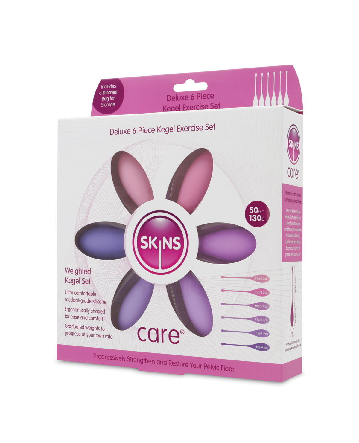 Skins Care Kegel Exercise Set - 6 pc Set